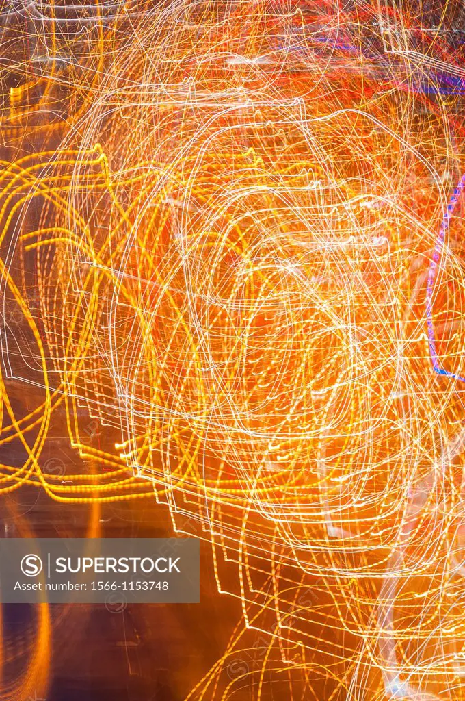 abstract light pattern created in camera
