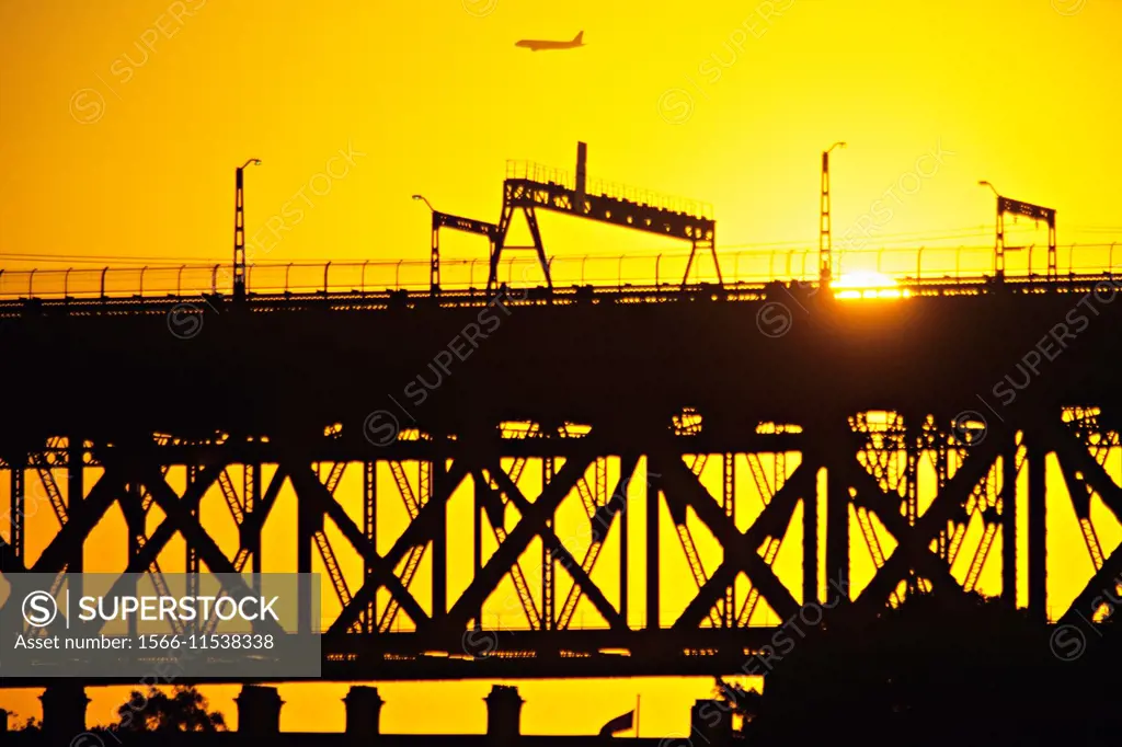 Sydney Harbour Bridge at Sunset, Sydney, Australia.