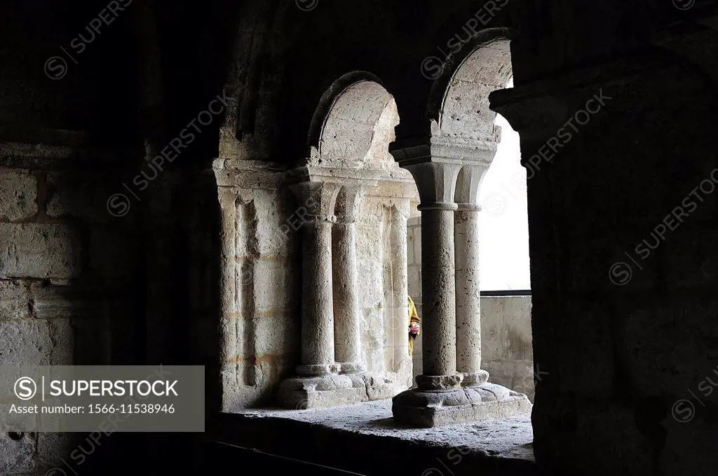 Cistercian chapter house, XIIth century. The Monastery of Santa Espina. Castromonte, Valladolid, Spain