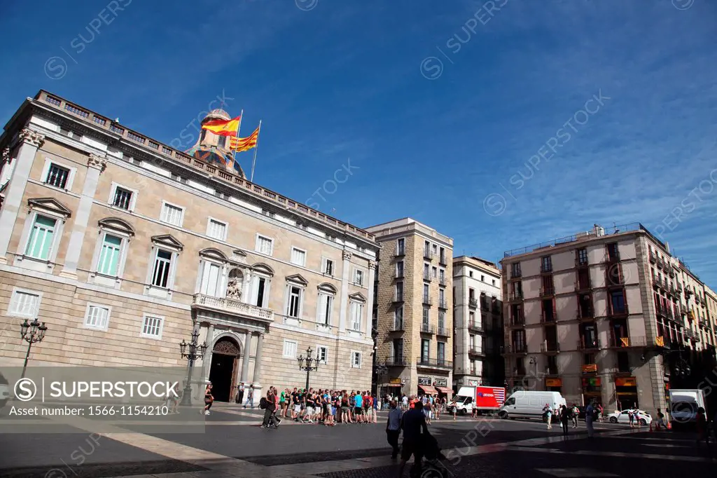 Palace of the Generalitat de Catalunya, Barcelona, Spain, Europe