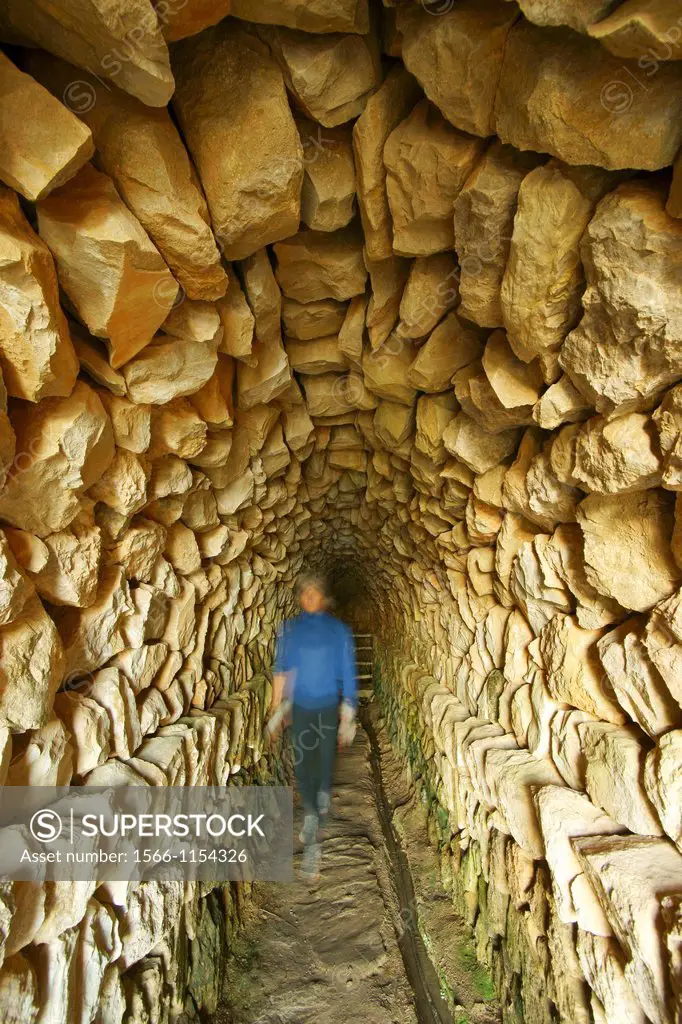 underground pit, Pou mine, La Trappe Road Dry Stone Andratx Balearic Spain Sierra de Tramuntana