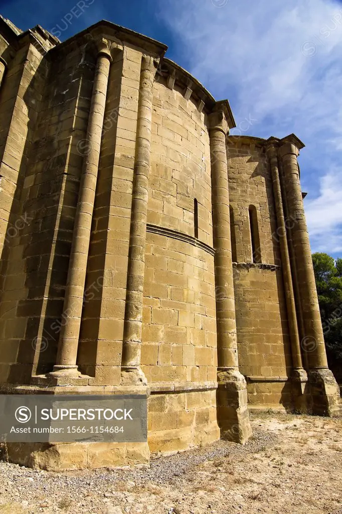 Apses of the church of Santiago - Romanesque Style - Aguero - Huesca - Aragón - Spain - Europe