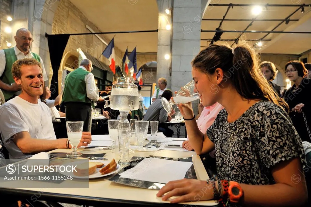 jury of the absinthe tasting competition during the Absinthiades de Pontarlier, Doubs departement, Franche-Comte region, France Europe