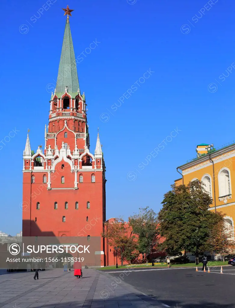 Troitskaya Tower Trinity Tower, Moscow Kremlin, Moscow, Russia