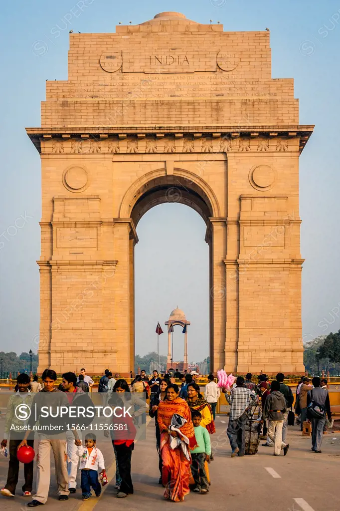 The India Gate, Rajpath, Delhi, India.