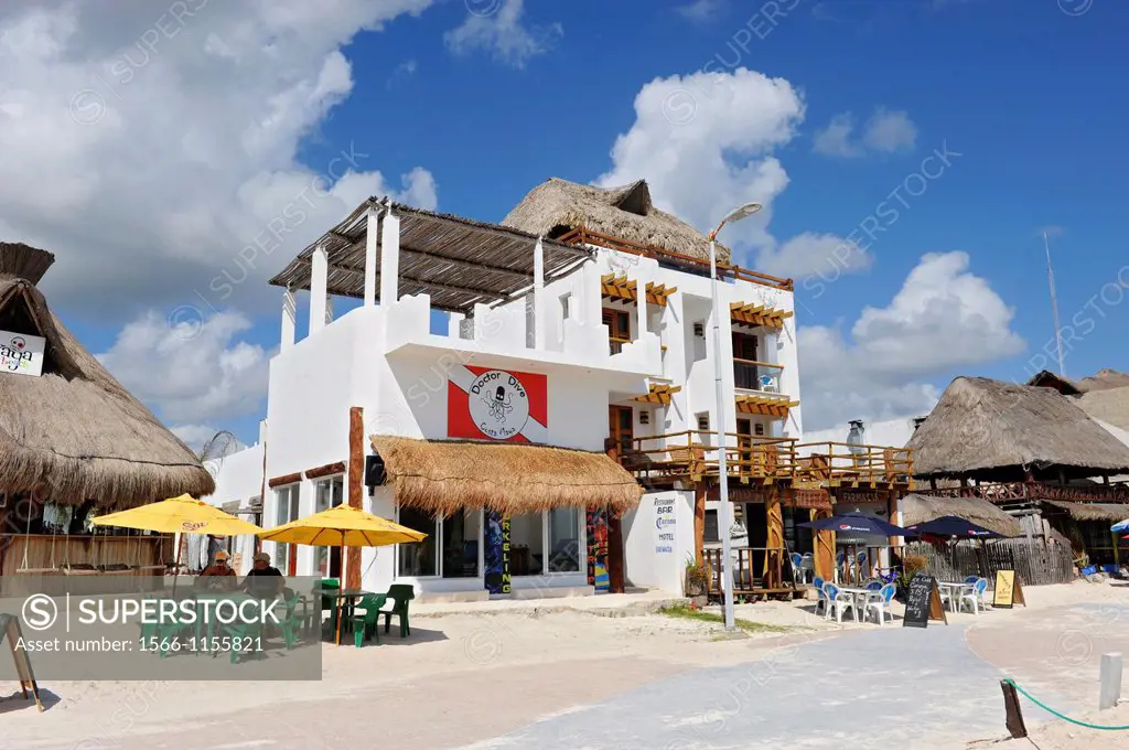 Restaurant Bar Costa Maya Mexico Beach Caribbean Cruise Ship Port