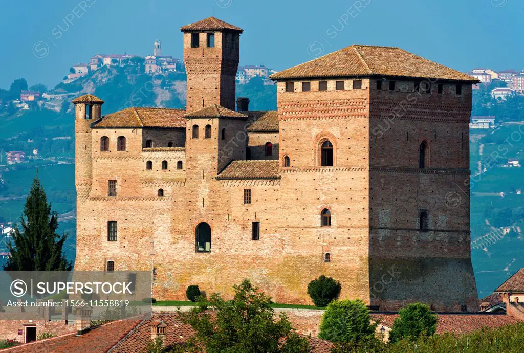 Castle of Grinzane Cavour, Castello di Grinzane Cavour, Piedmont, Italy.