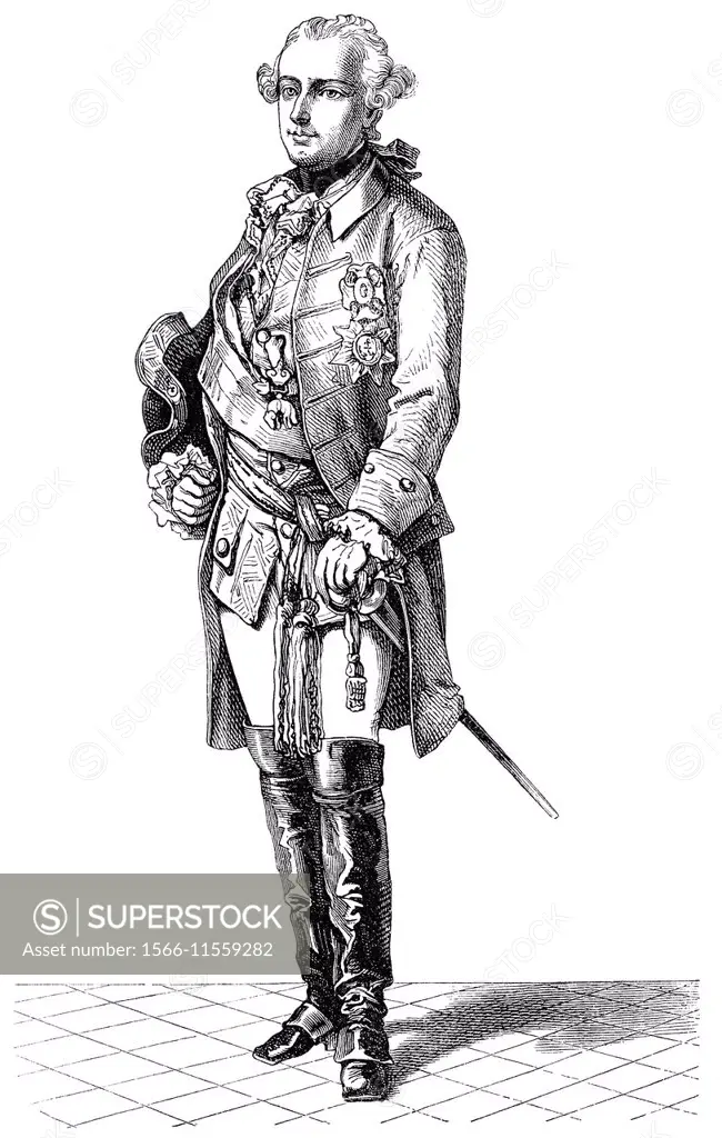 Joseph II, or Joseph Benedikt Anton Michael Adam, 1741 - 1790, Holy Roman Emperor and ruler of the Habsburg lands