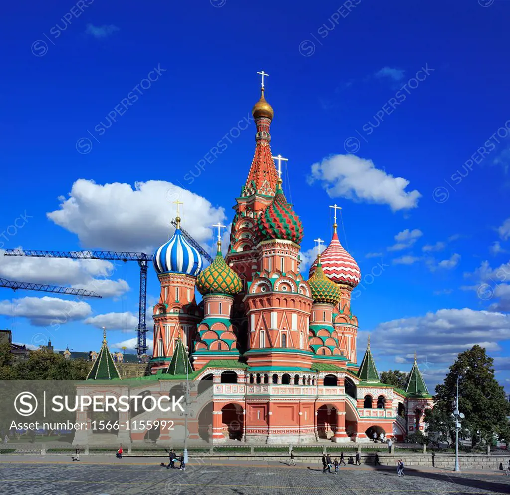 St Basils cathedral 1561, Red square, Moscow, Russia