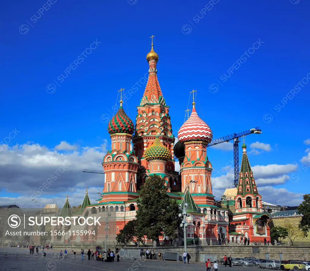St Basils cathedral 1561, Red square, Moscow, Russia
