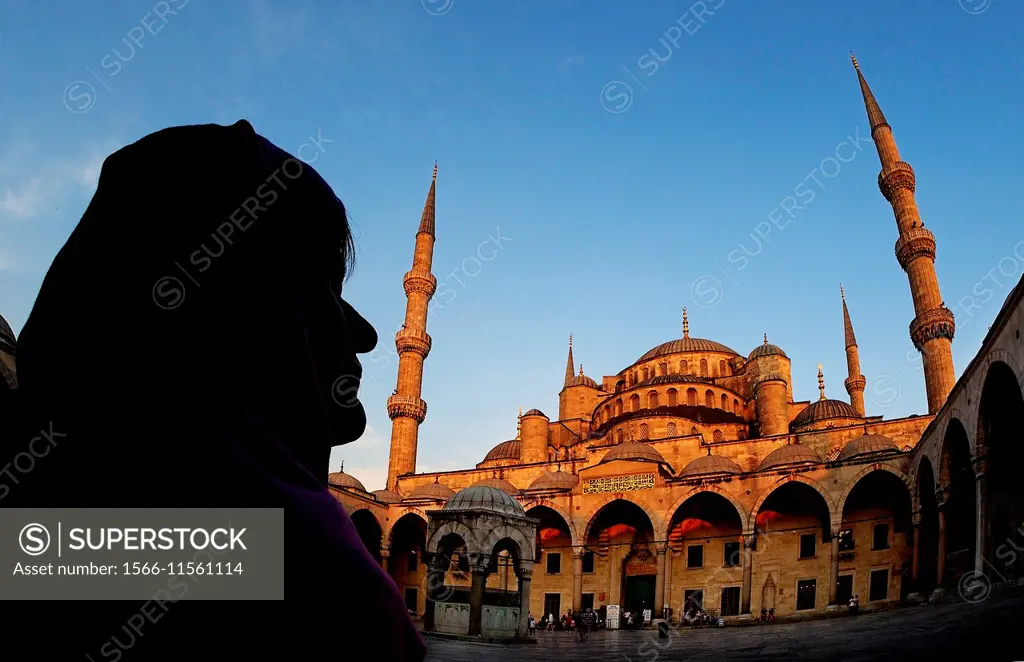 Turkey, Istanbul, Blue Mosque, Sultan Ahmed Mosque.