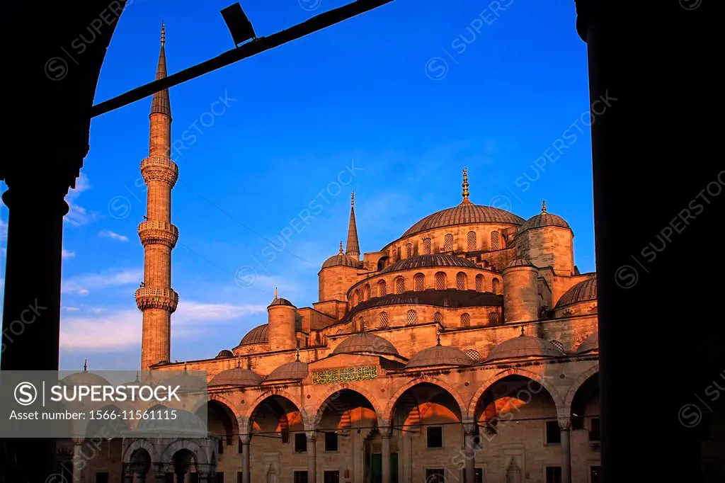 Turkey, Istanbul, Blue Mosque, Sultan Ahmed Mosque.