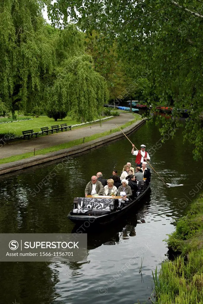 Boat trip in the Spreewald near Luebbenau - Caution: For the editorial use only  Not for advertising or other commercial use!