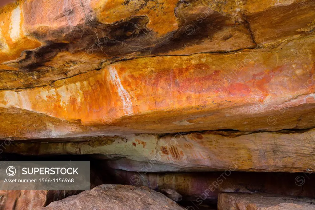 Monsters, Sevilla Bushman Rock Art Trail, Clanwilliam, Cederberg Mountains, Western Cape province, South Africa, Africa