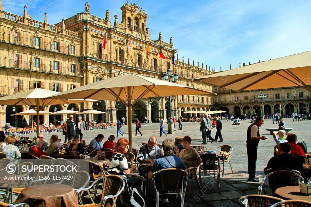 Plaza Mayor  Main Square, by Alberto Churriguerra, Salamanca, Spain