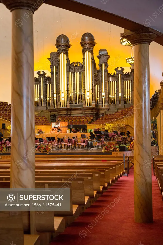 Salt Lake City, Utah - The Mormon Tabernacle, home of the Mormon Tabernacle Choir.