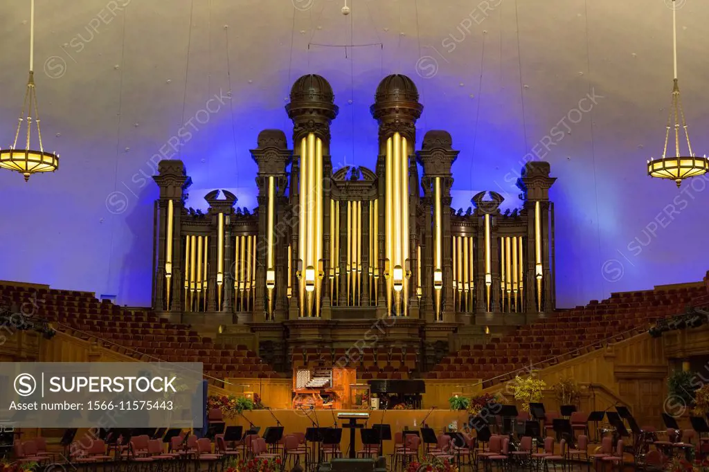 Salt Lake City, Utah - The Mormon Tabernacle, home of the Mormon Tabernacle Choir.