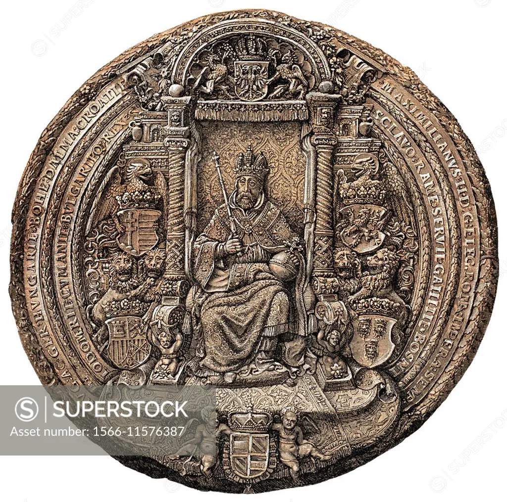 The seal of Emperor Maximilian, 1527 - 1576,.