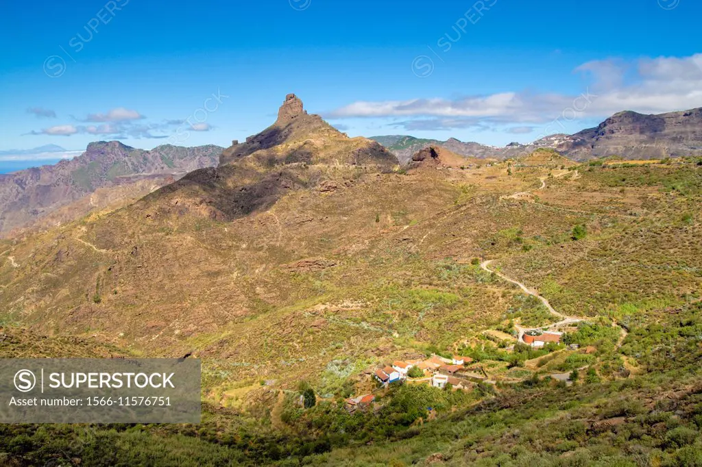 Bentayga rock in Gran Canaria island