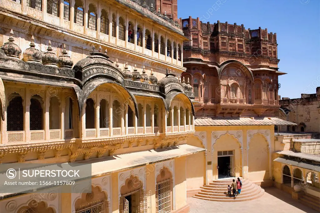 Mehrangarh Fort,inside of the fort,Jodhpur, Rajasthan, India