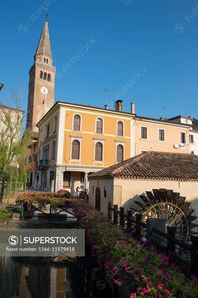Mills on Lemene river, Portogruaro, Venice province, Italy, Europe.