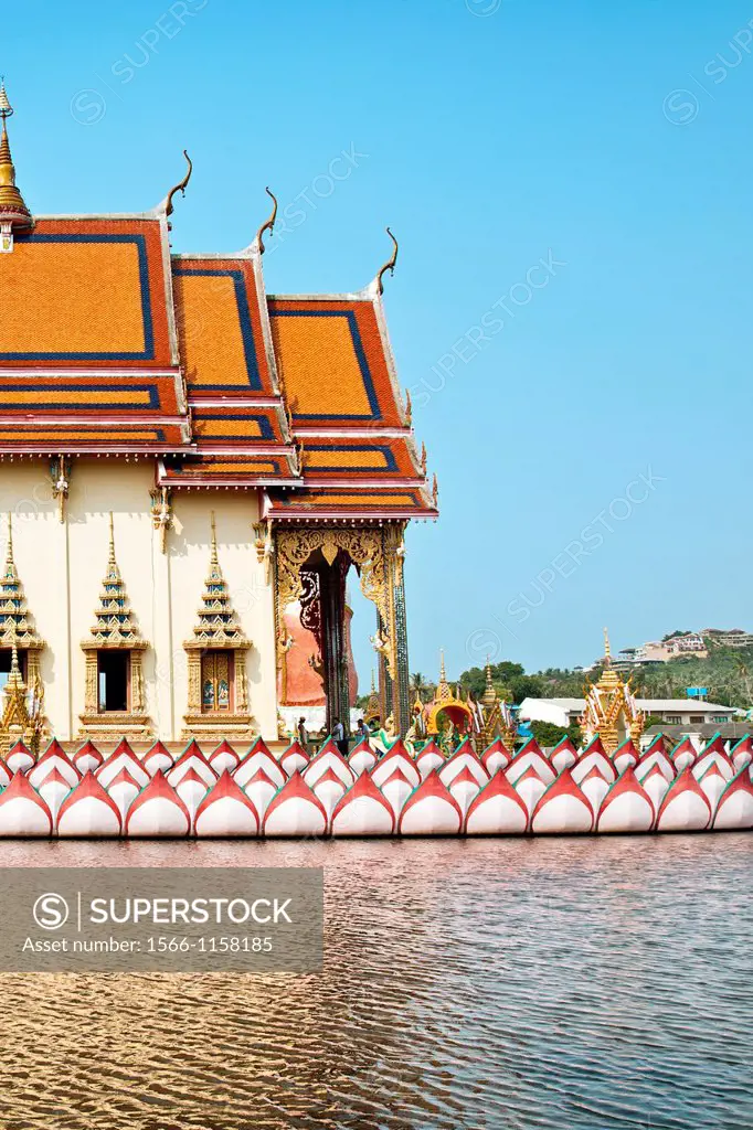 Wat Plai Laem temple, Bo Phut, Ko Samui Island, Thailand, Asia.
