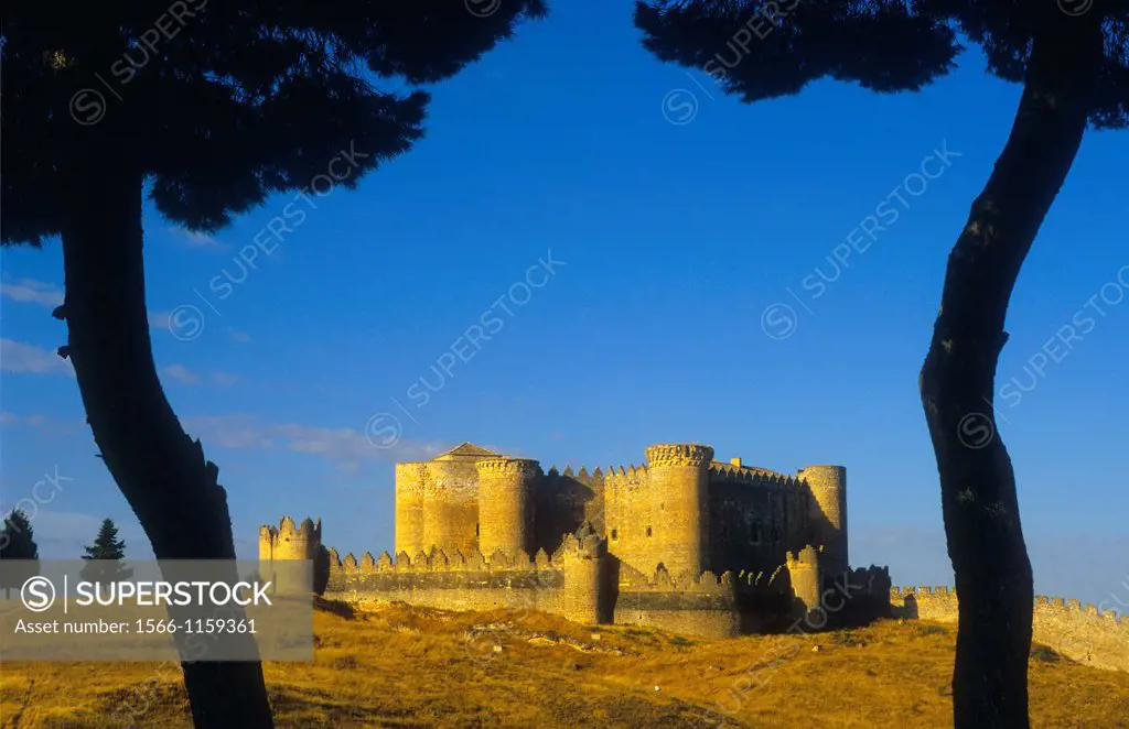 Belmonte castle 15th century,Belmonte,Cuenca province,Castilla La Mancha,the route of Don Quixote, Spain