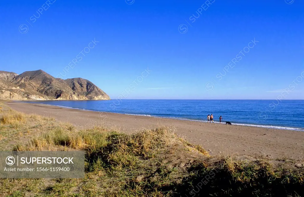 Playa del Algarrobico Carboneras, Cabo de Gata-Nijar Natural Park  Biosphere Reserve, Almeria province, Andalucia, Spain