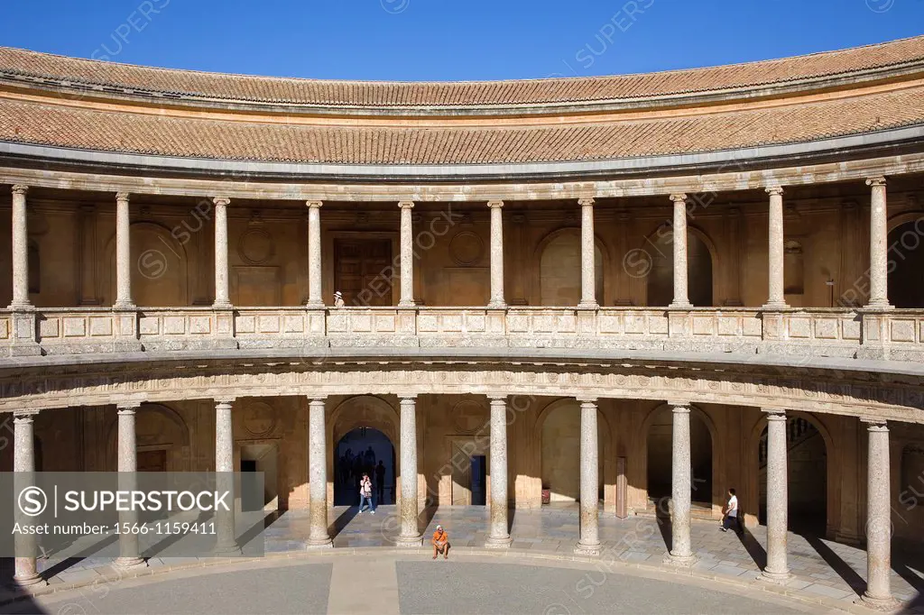 Charles V´s palace, Alhambra  Granada, Andalusia  Spain