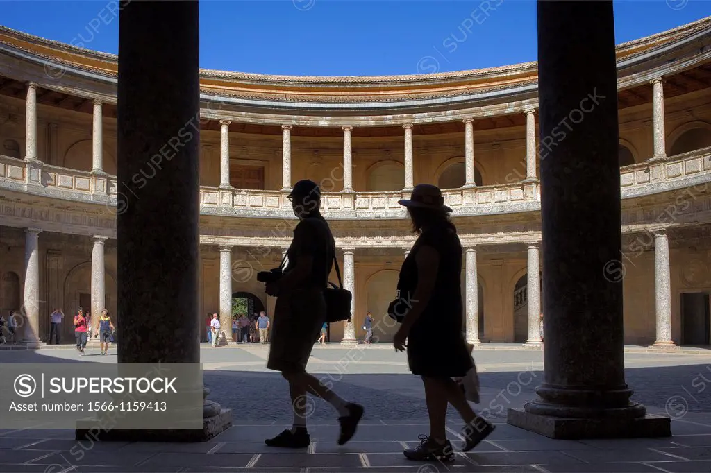 Charles V´s palace, Alhambra  Granada, Andalusia  Spain