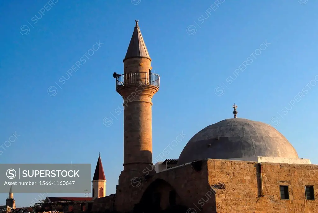 Sinan Basha Mosque in Acre or Akko, Israel