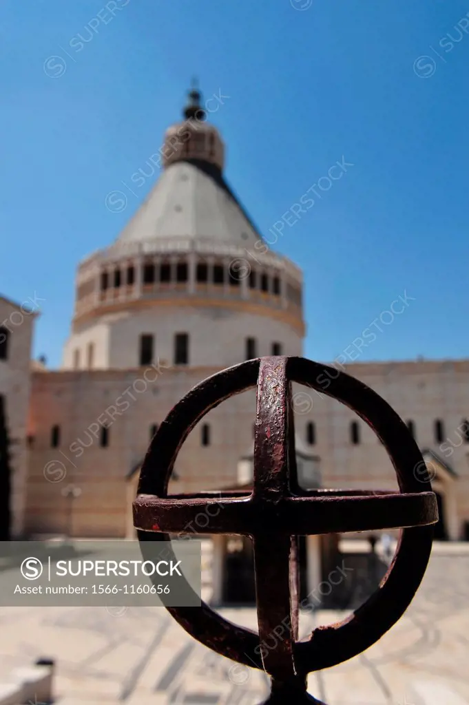 The roman catholic church of the annunciation in Nazareth, Israel  A historically significant site, considered sacred within some circles of Christian...