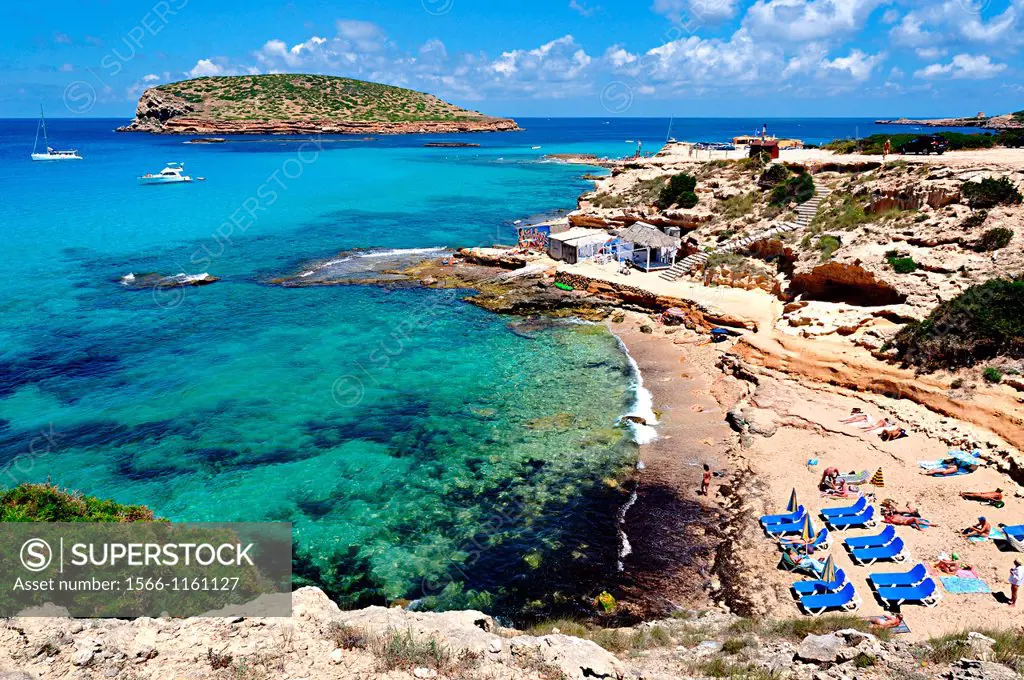 Cala Comte beaches  Ibiza, Balearic Islands, Spain