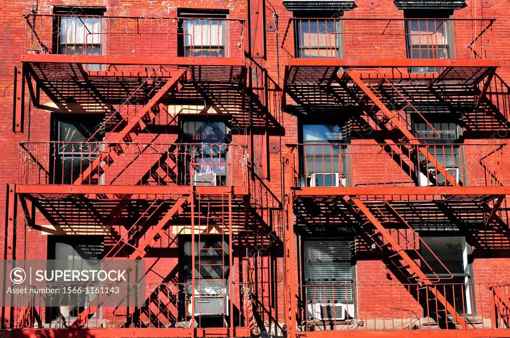 New York City Apartment - Fire escape stairs Manhattan New York