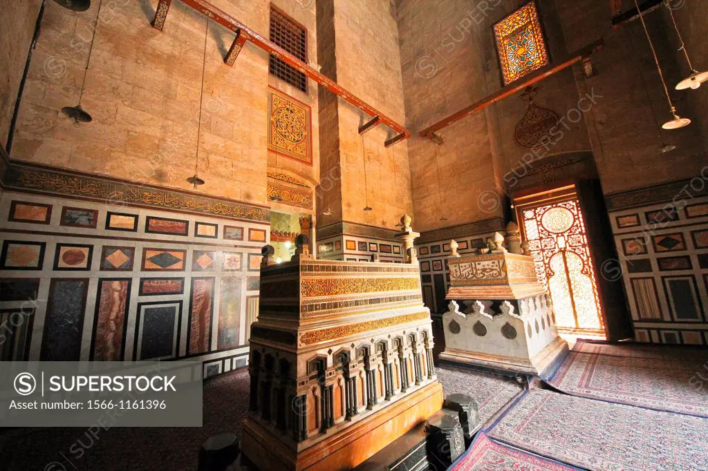 Tombs of King Fuad of Egypt 1917 to 1936,tombs of other royal family members , Al-Refai mosque, Cairo city, Egypt