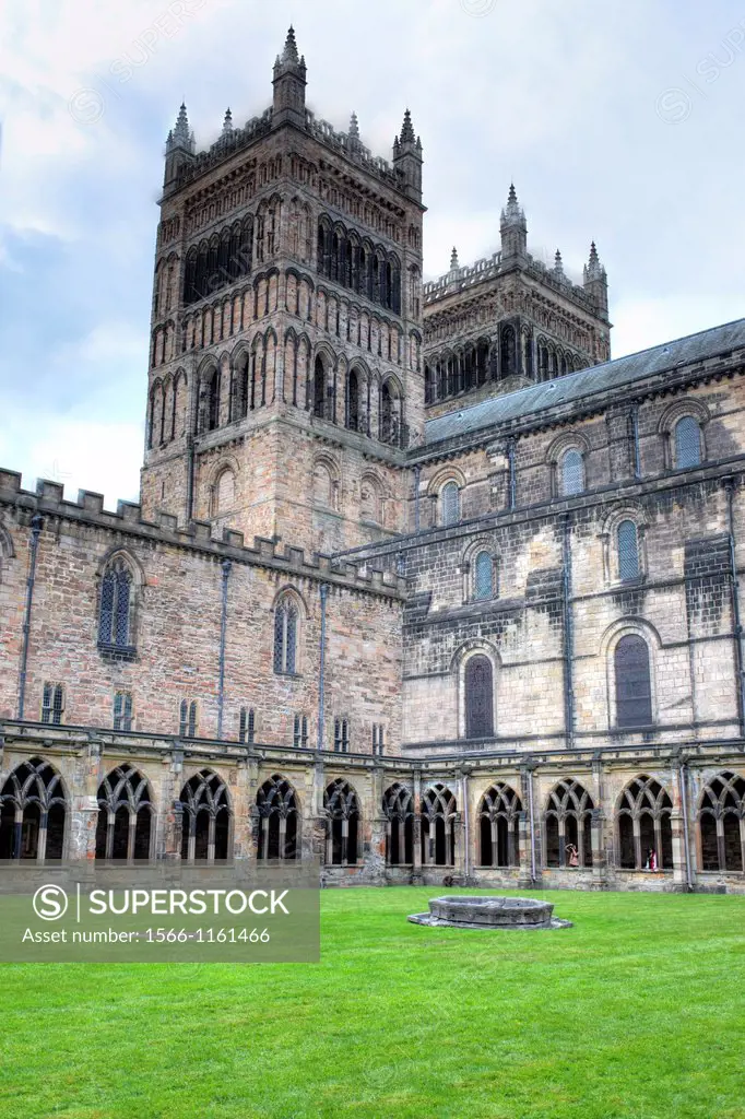 Cloister of Durham Cathedral, Durham, North East England, UK