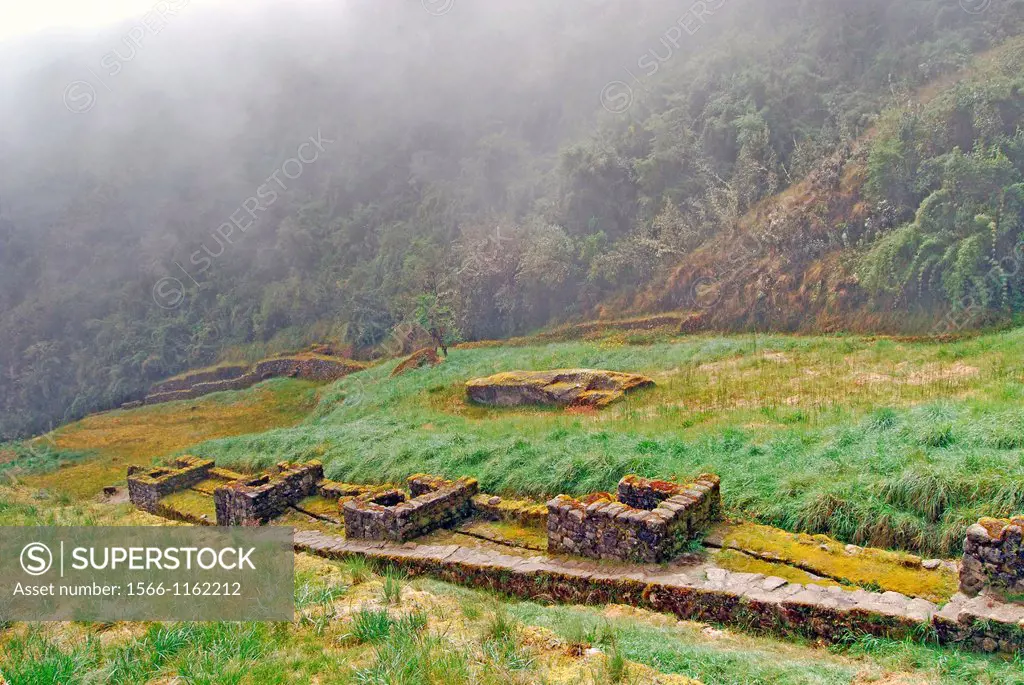 Ruins of Huayna Huiñay. Machu Picchu, Perú.