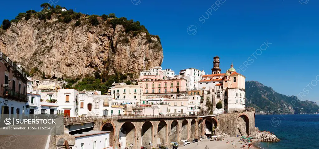 Italy, Campania, Amalfi Coast  The town of Amalfi