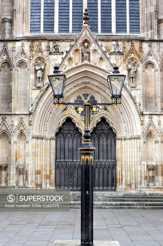 West facade of York Minster, York, North Yorkshire, England, UK