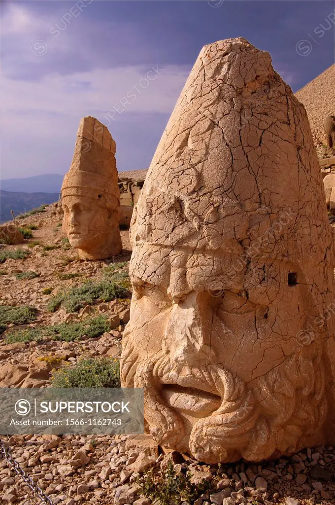 Nemrut Dagi (Nemrut or Nemrud) is a 2,134 m 7,001 ft high mountain in southeastern Turkey, notable for the summit where a number of large statues are ...