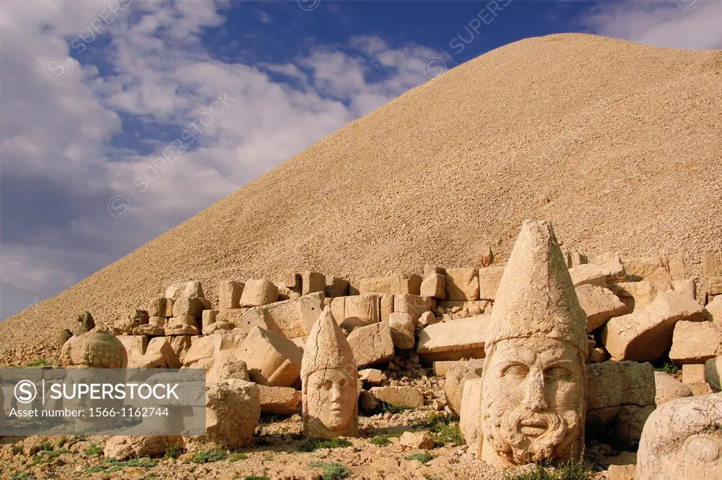 Nemrut Dagi (Nemrut or Nemrud) is a 2,134 m 7,001 ft high mountain in southeastern Turkey, notable for the summit where a number of large statues are ...