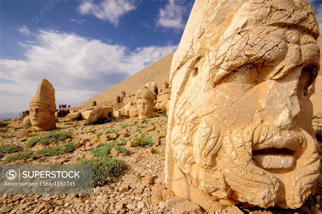 Nemrut Dagi (Nemrut or Nemrud) is a 2,134 m 7,001 ft high mountain in southeastern Turkey, notable for the summit where a number of large statues are ...