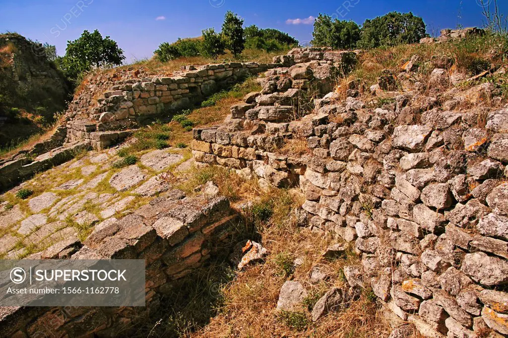 The Ramp at Troy / Truva, Turkey. (Ancient Greek: Ilion or Ilios and Troia, Latin: Troia and Ilium, Hittite: Wilusa or Truwisa, Turkish: Truva) was a ...