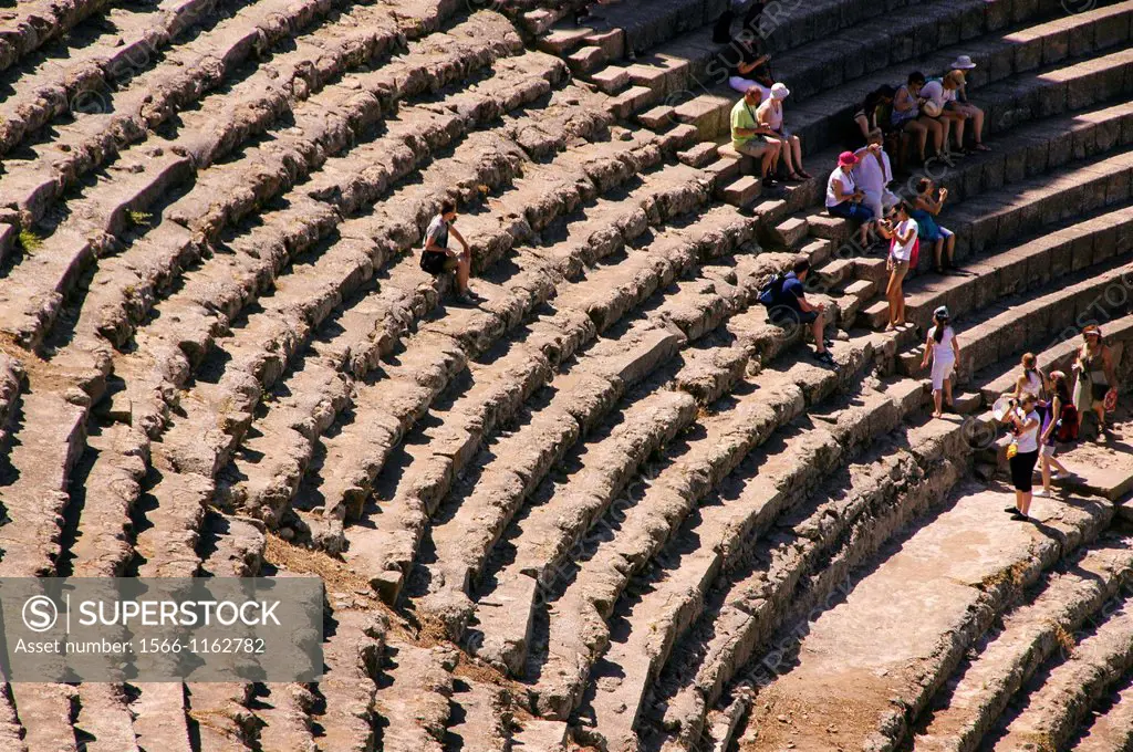 Theatre at Pergamon. Pergamon or Pergamum, was an ancient Greek city in modern-day Turkey, in Aeolis, today located 16 miles 26 km from the Aegean Sea...