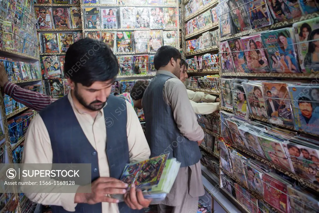 Indian movies shop in kabul