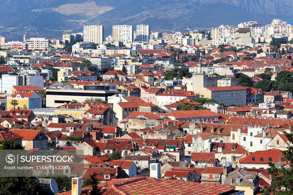Cityscape from Marjan Hill, Split, Dalmatia, Croatia