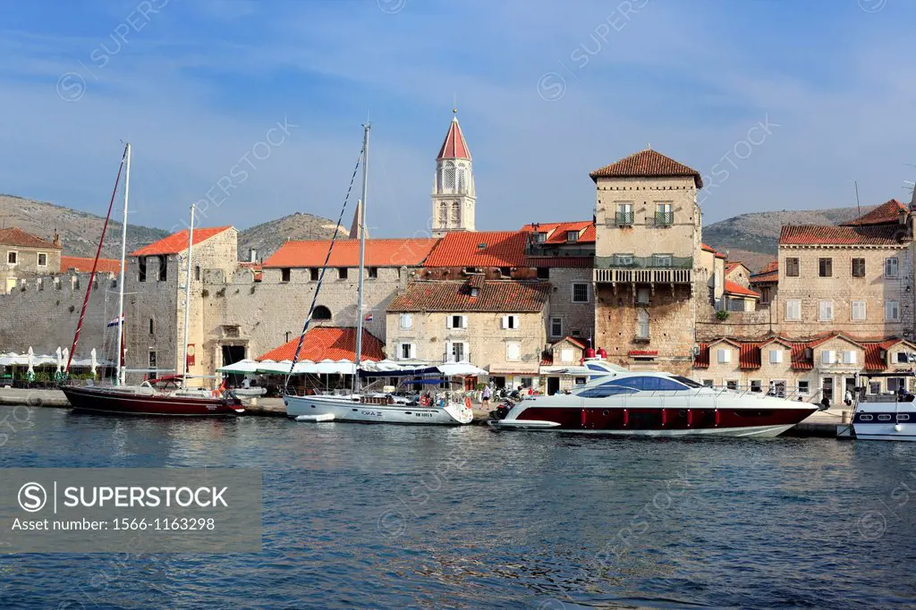 Embankment, Old town, Trogir, Dalmatia, Croatia