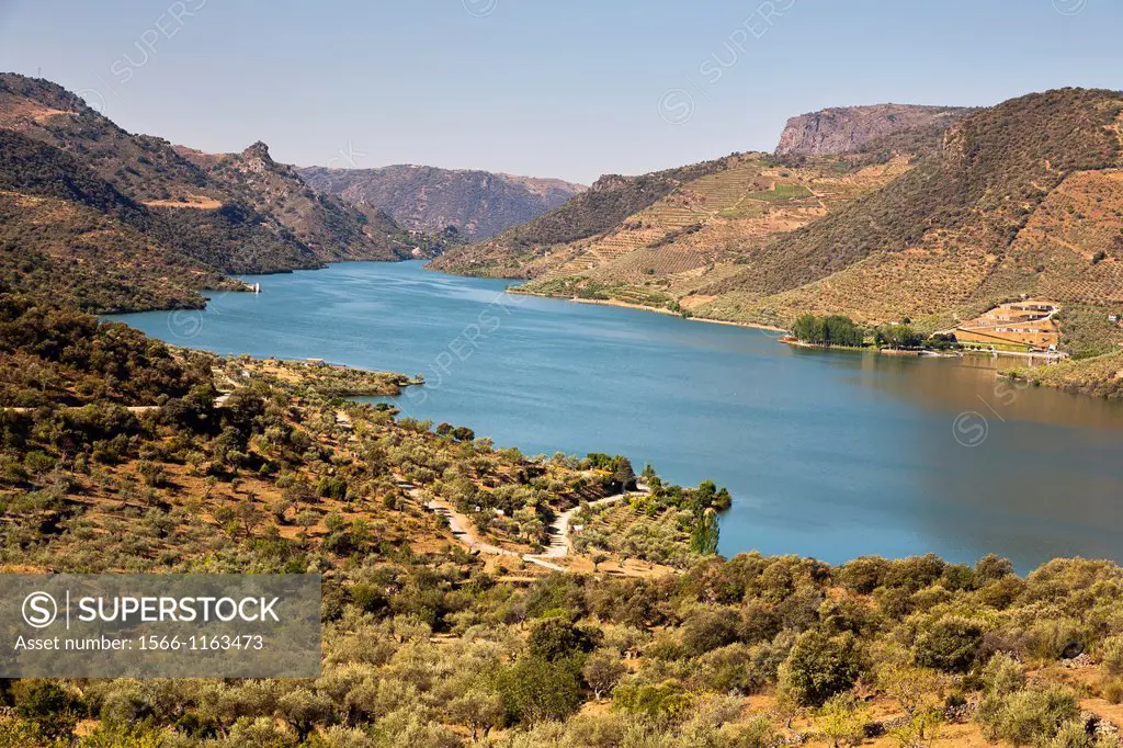 Saucelle reservoir in the Arribes del Duero  Vilvestre  Salamanca  Castilla León  Spain