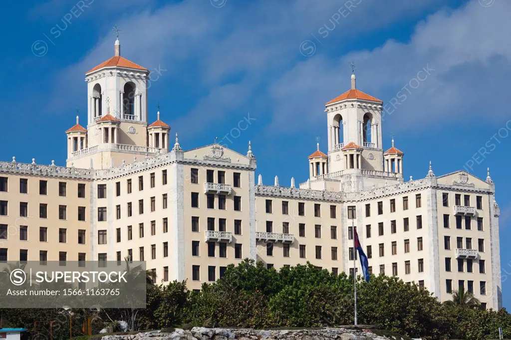 Cuba, Havana, Vedado, Hotel Nacional, exterior