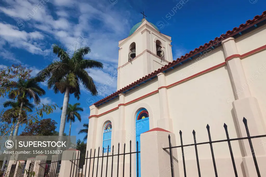 Cuba, Pinar del Rio Province, Vinales, Vinales Valley, town church